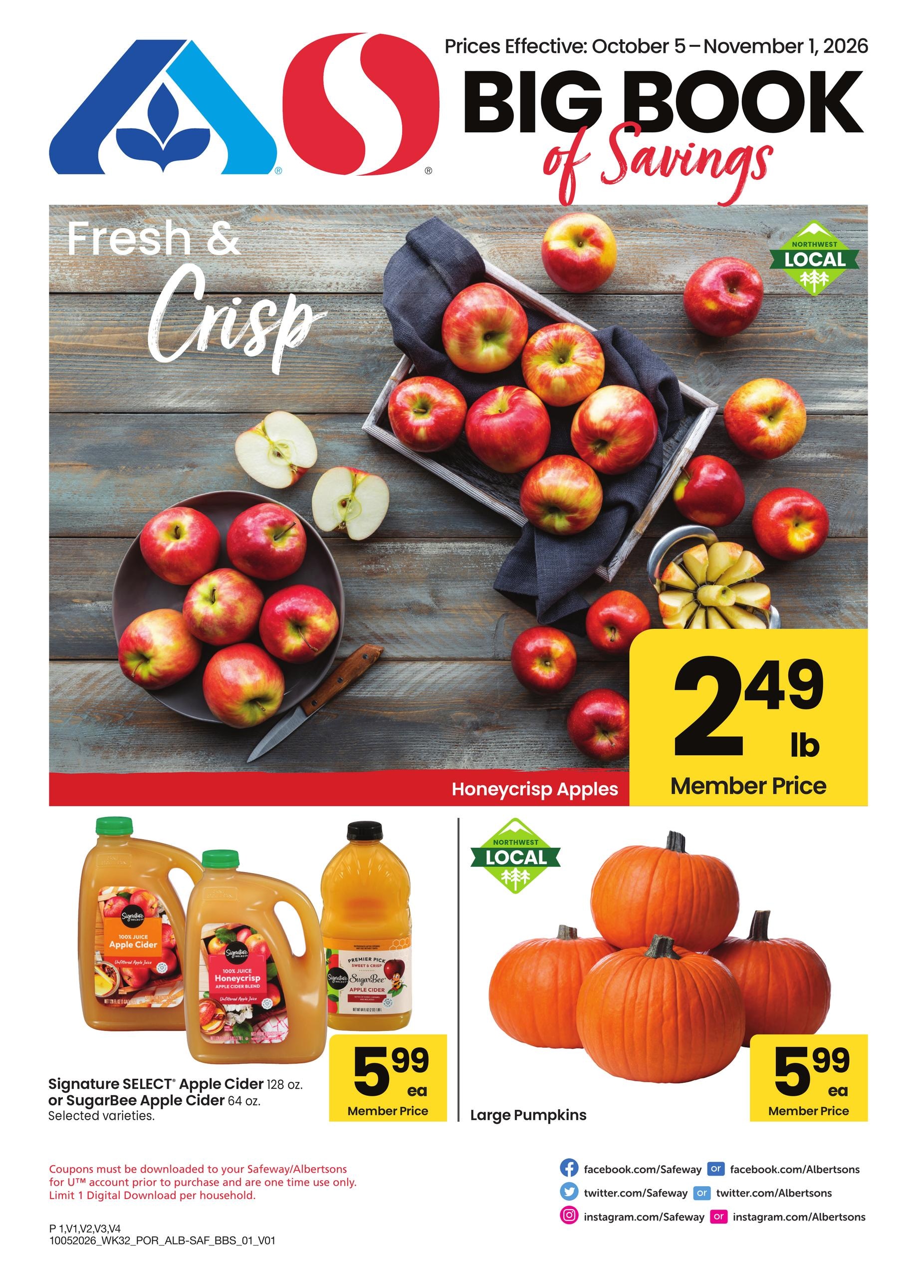 Albertsons weekly ad page 1
