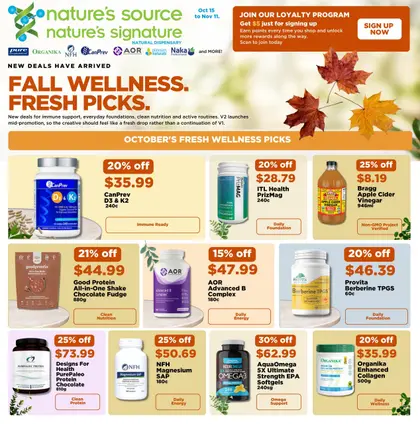 Nature's Source and Nature's Signature Monthly Direct