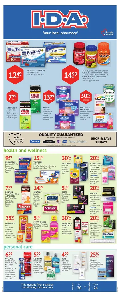 I.D.A. Prescription Centre Flyer 25 km