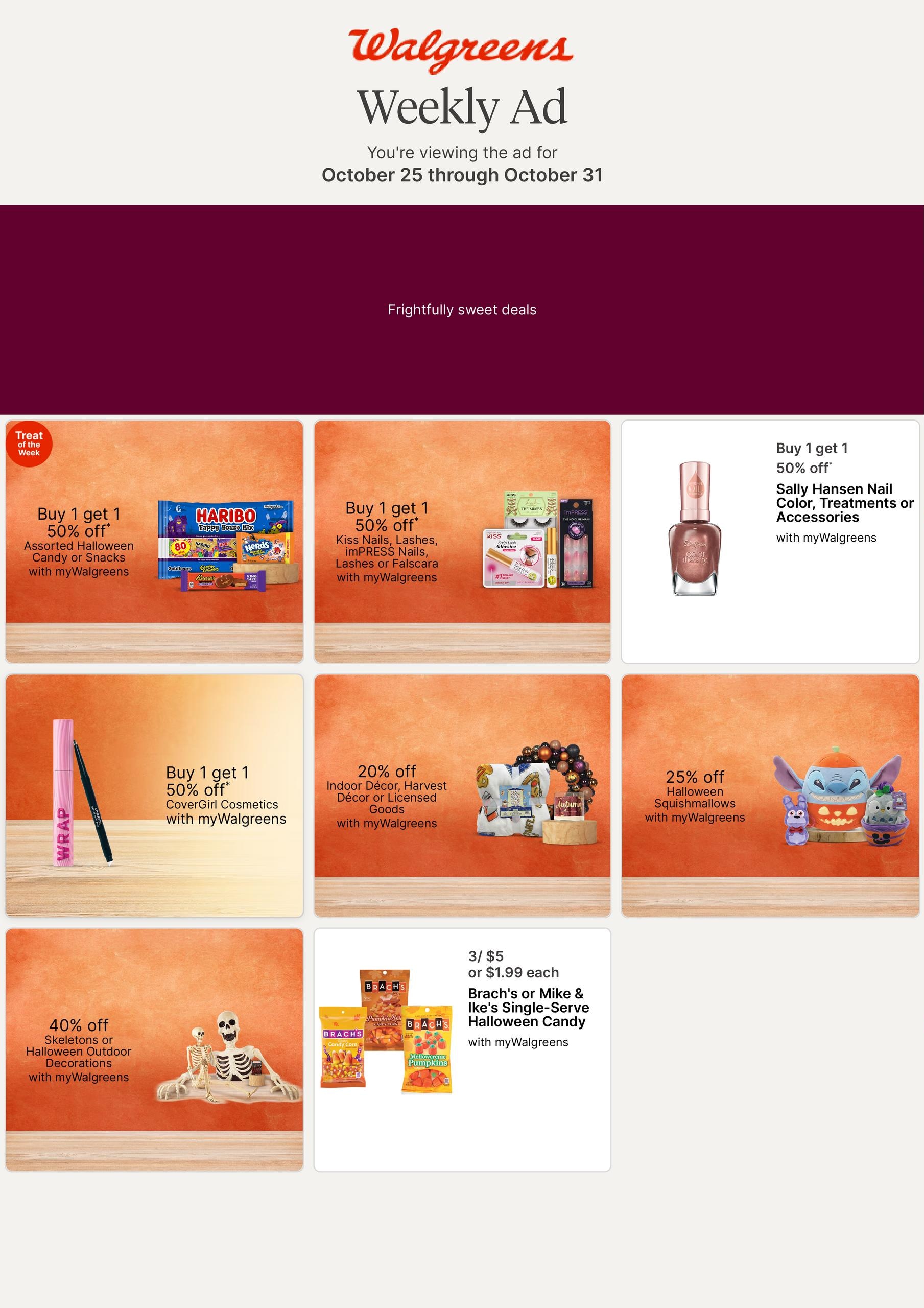 Walgreens weekly ad page 1