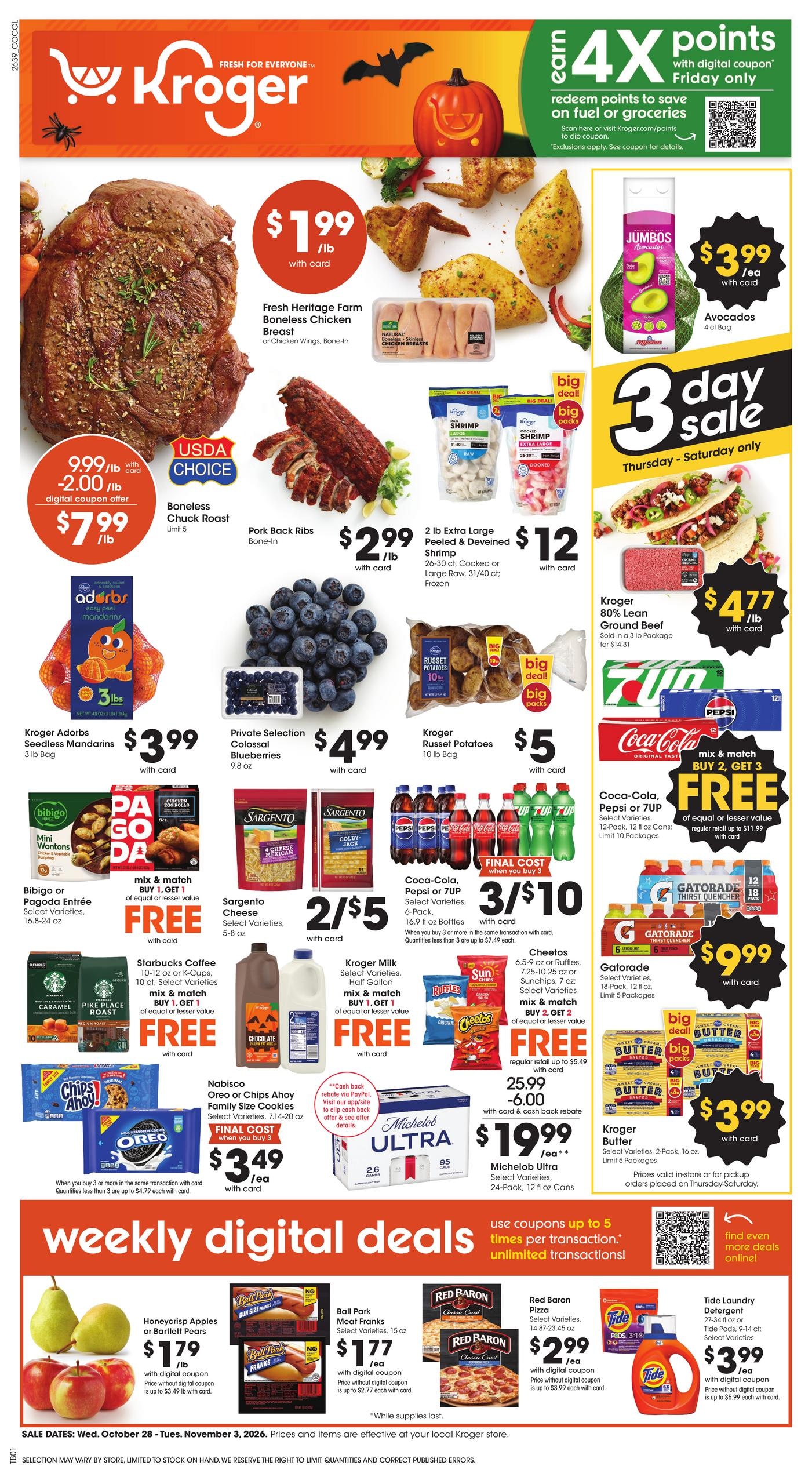Kroger weekly ad page 1