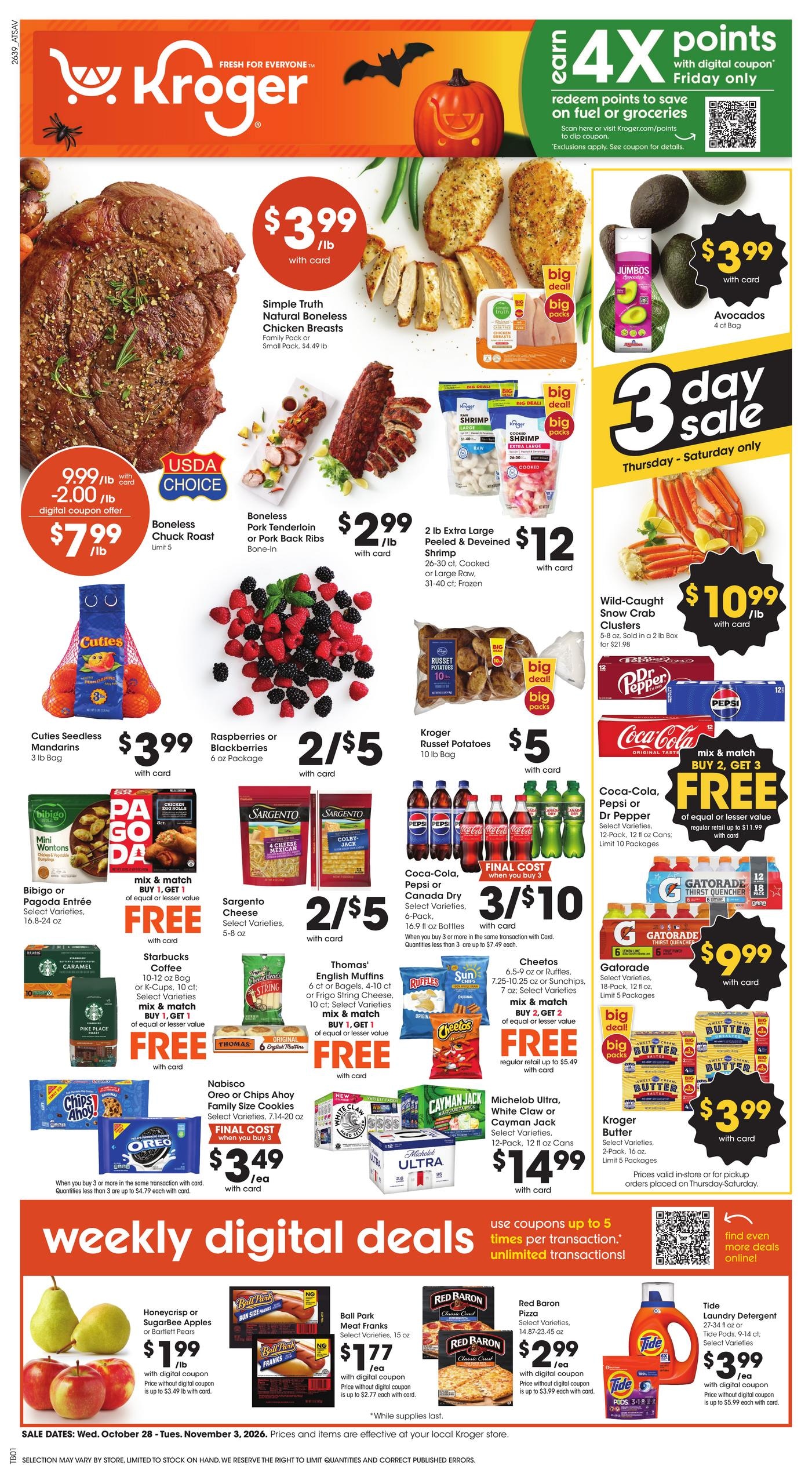 Kroger weekly ad page 1