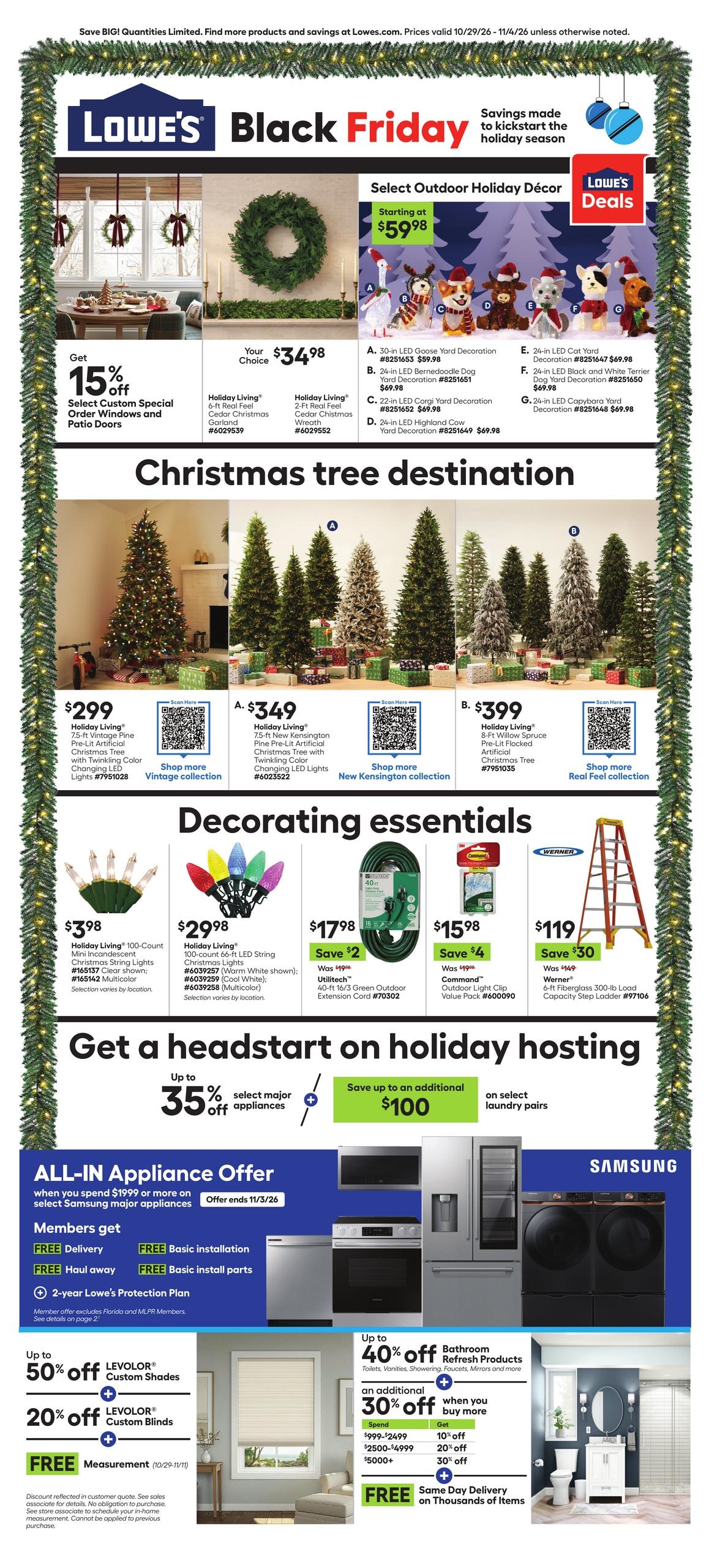 Lowe's weekly ad page 1