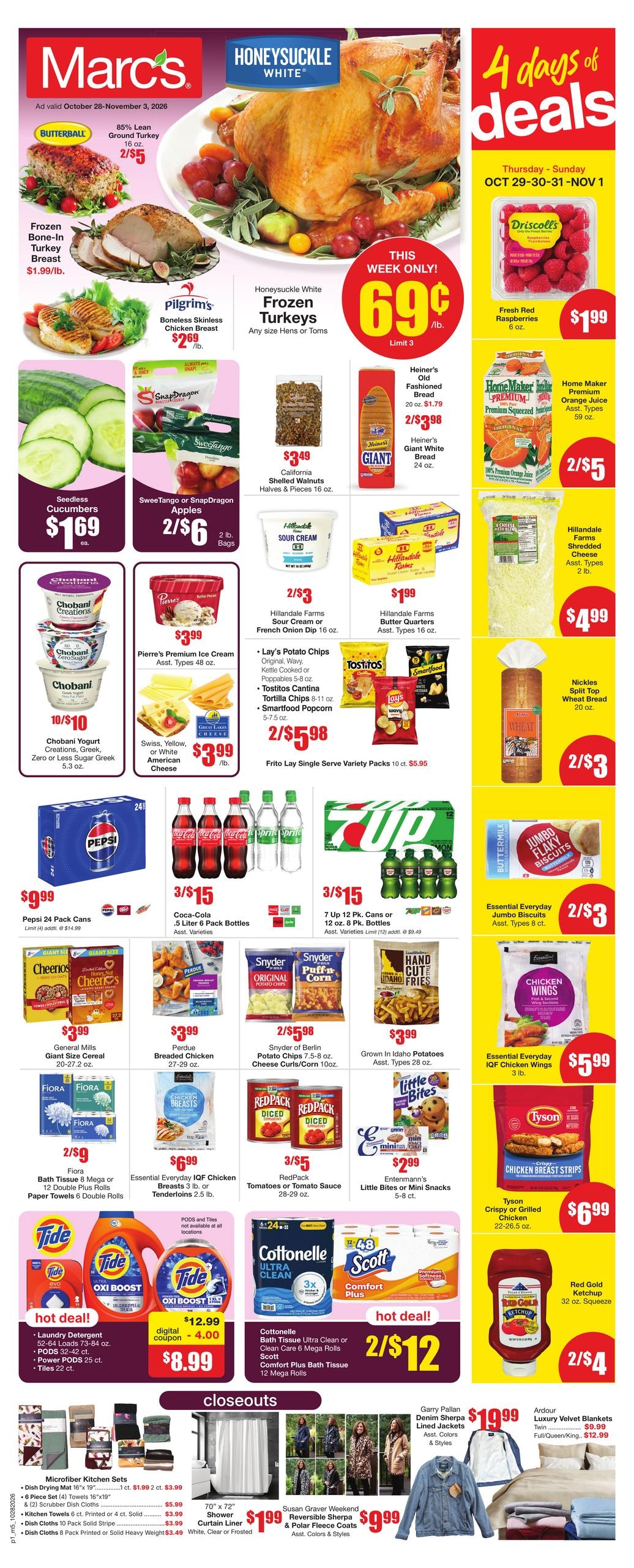 Marc's weekly ad page 1