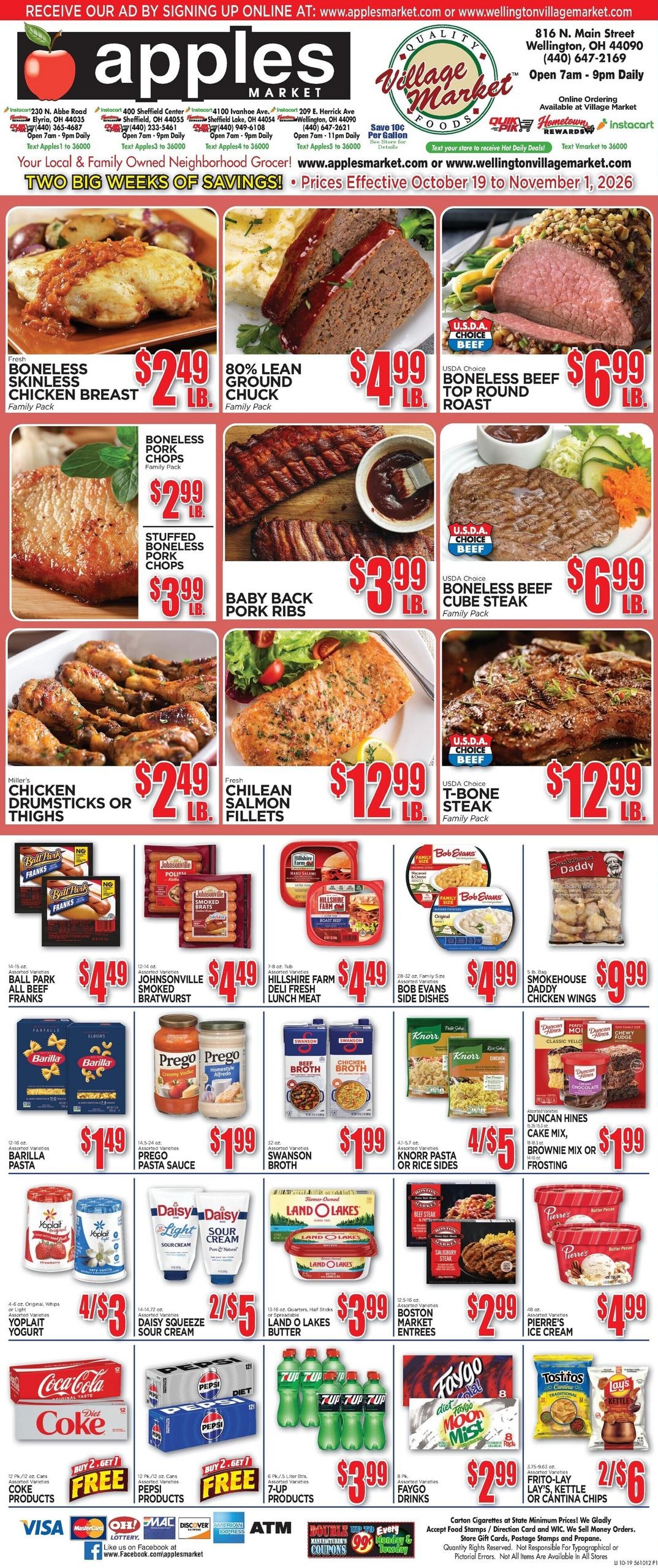 Apples Market weekly ad page 1