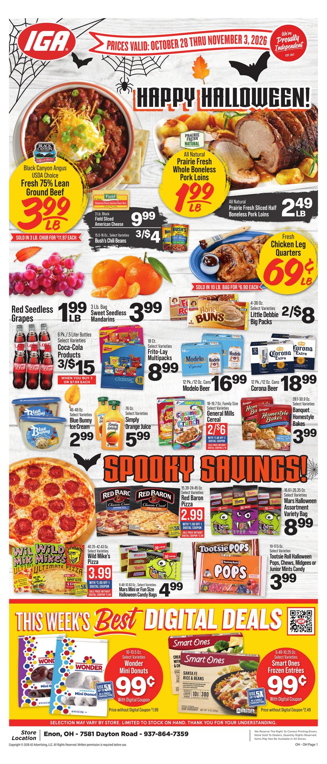 IGA weekly ad page 1