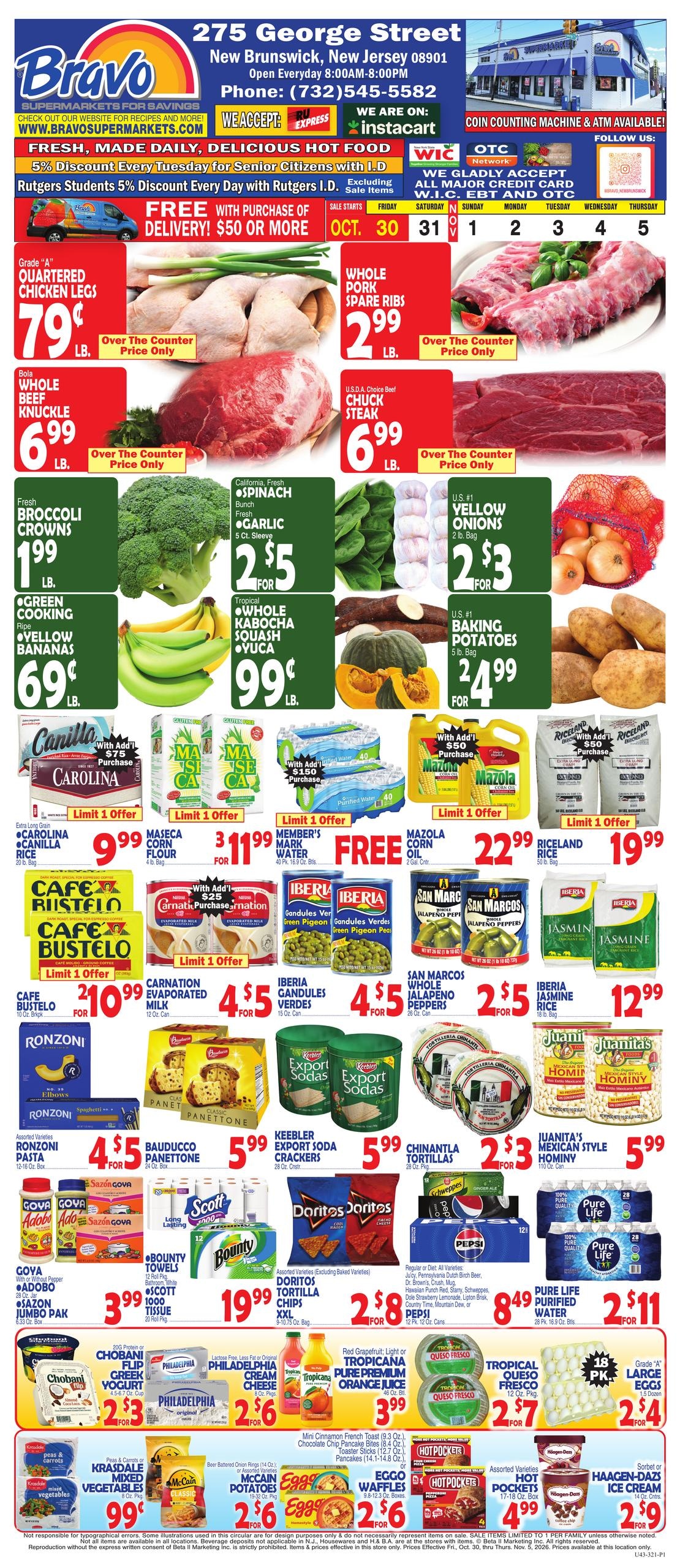 Bravo Supermarket weekly ad page 1