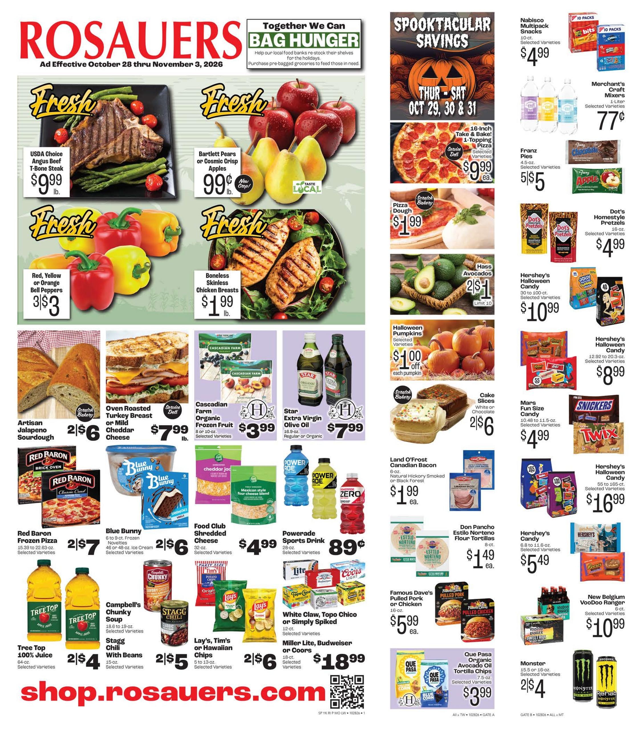 Rosauers weekly ad page 1