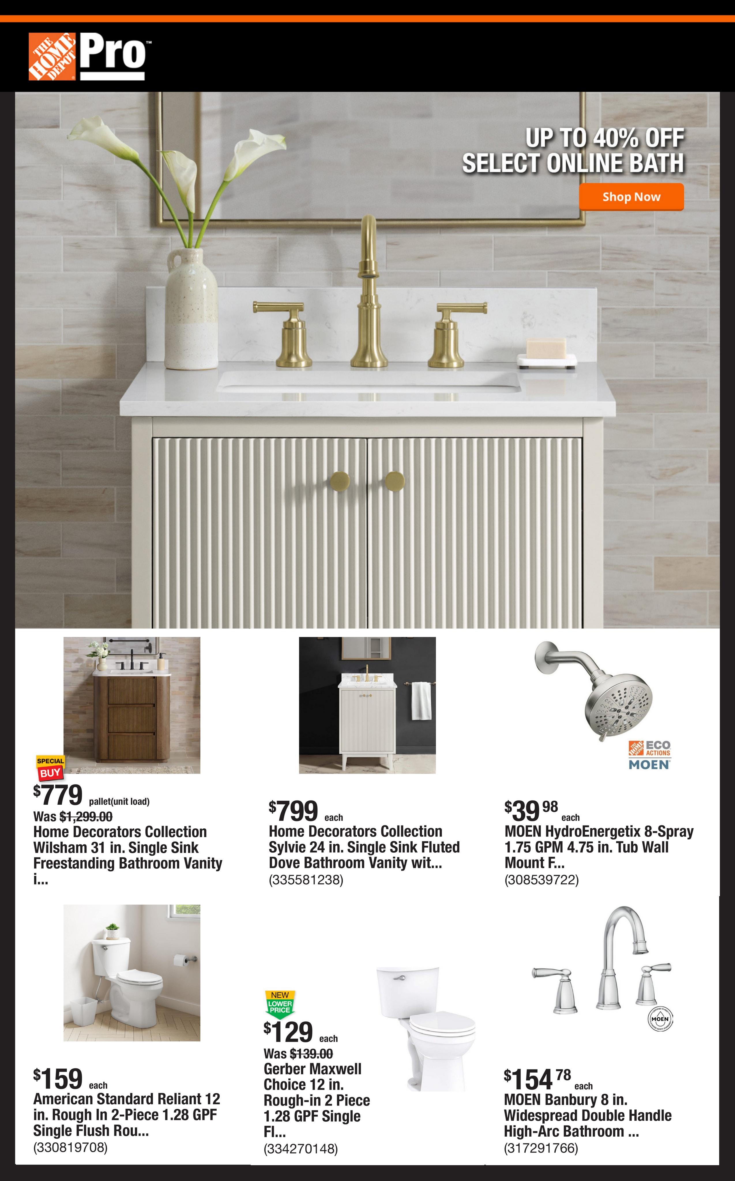 Home Depot weekly ad page 1