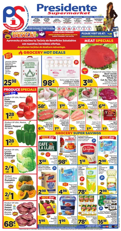 Presidente Supermarkets Indexed Weekly