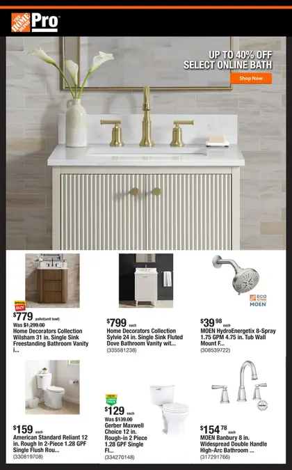 Home Depot Shop Pro Ad