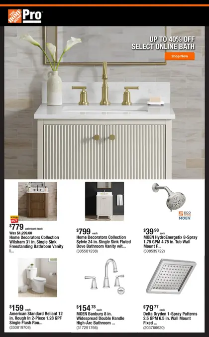 Home Depot Shop Pro Ad