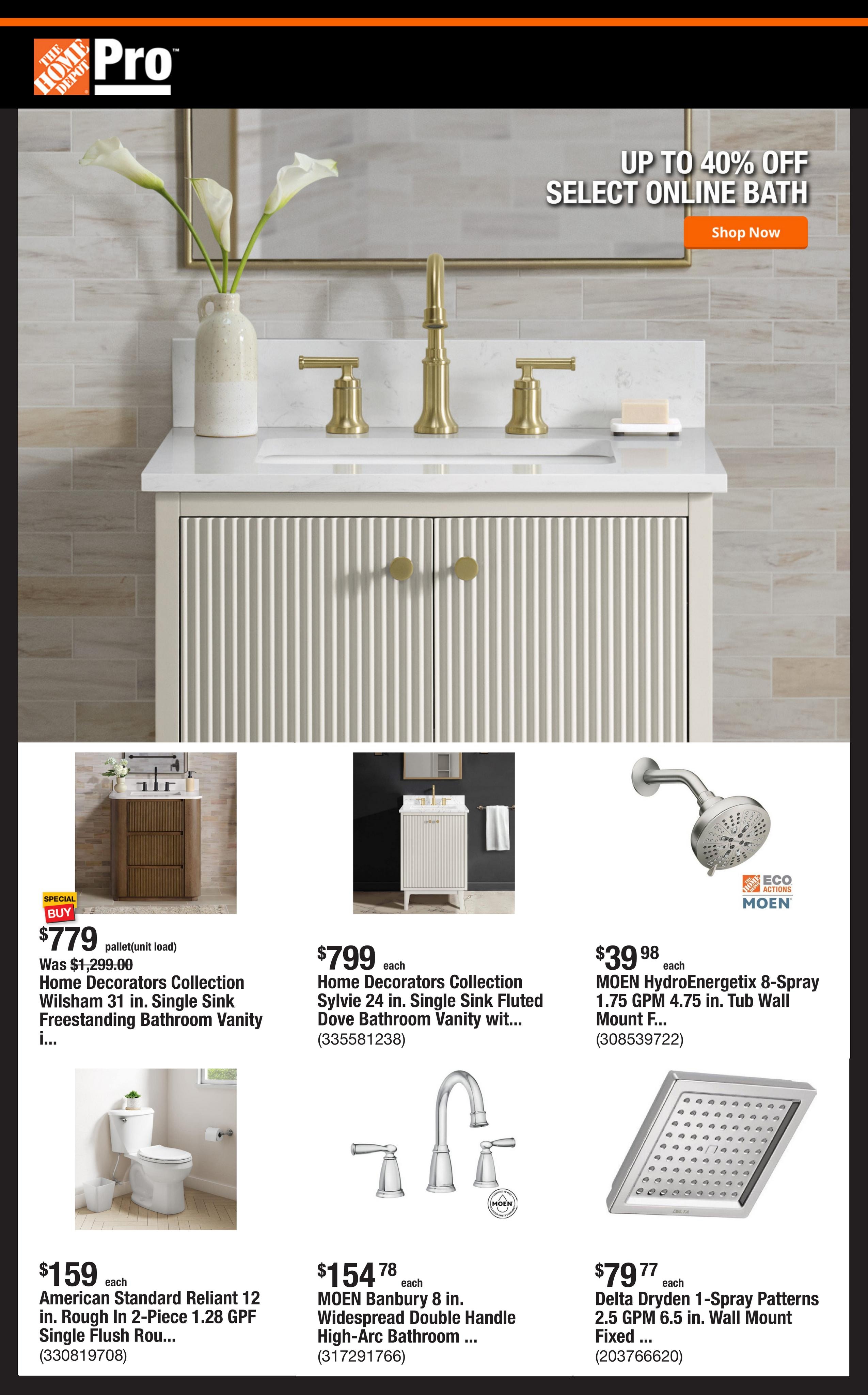 Home Depot weekly ad page 1
