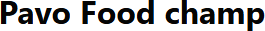 Pavo Food Champ logo
