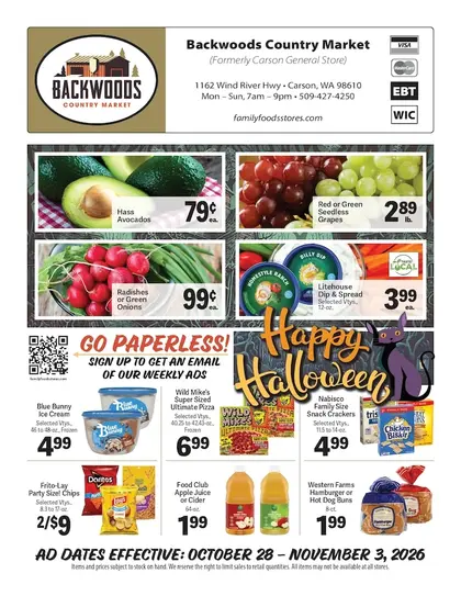 Backwoods Country Market Weekly Ad