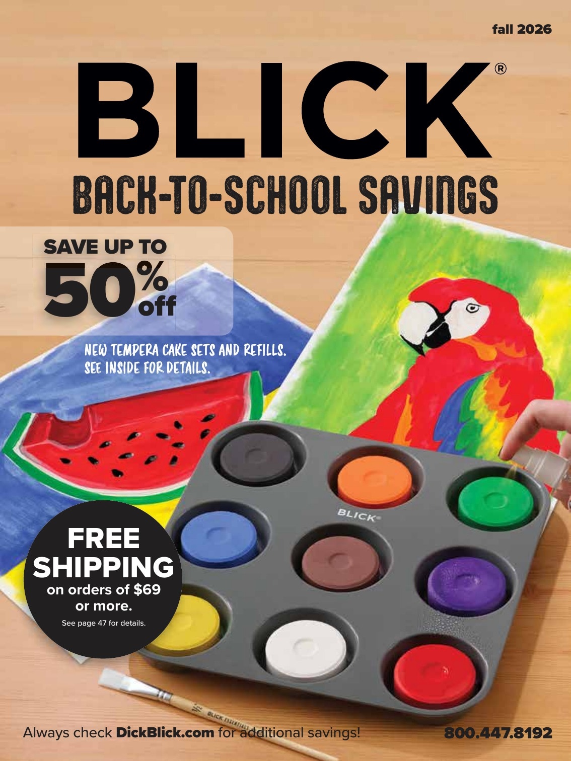 BLICK Art Materials weekly ad page 1