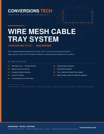 Conversions Tech Wire Mesh Cable Tray Catalog Weekly Ad