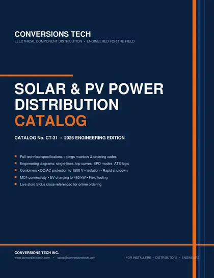 Conversions Tech Solar and PV Distribution Catalog Weekly Ad