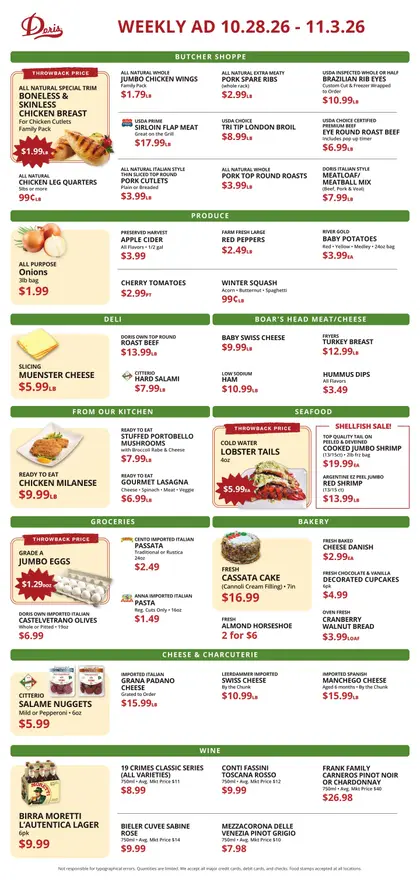 Doris Italian Market Weekly Ad