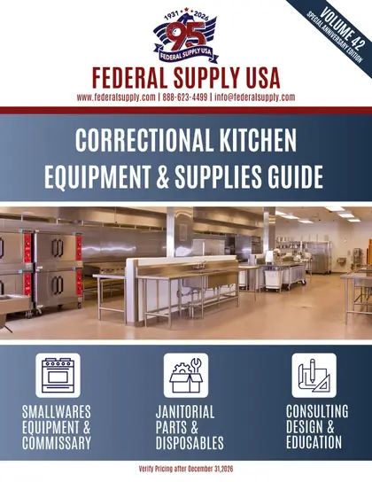 Federal Supply USA Correctional Kitchen Equipment & Supplies Guide Weekly Ad