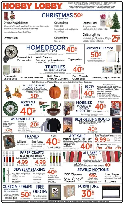 Hobby Lobby Weekly Ad
