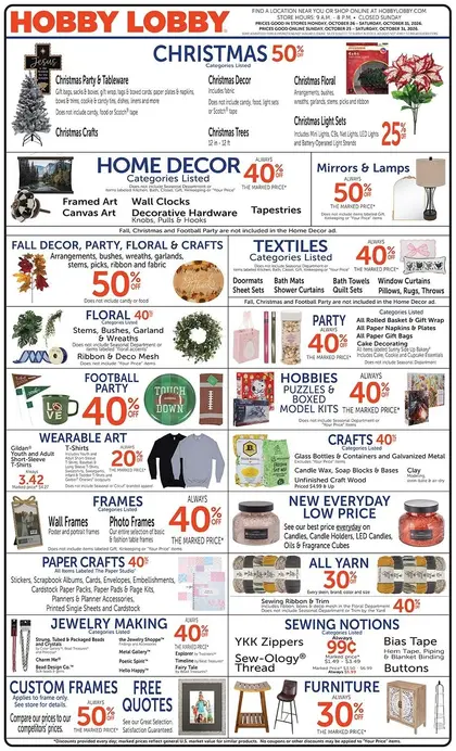 Hobby Lobby Weekly Ad