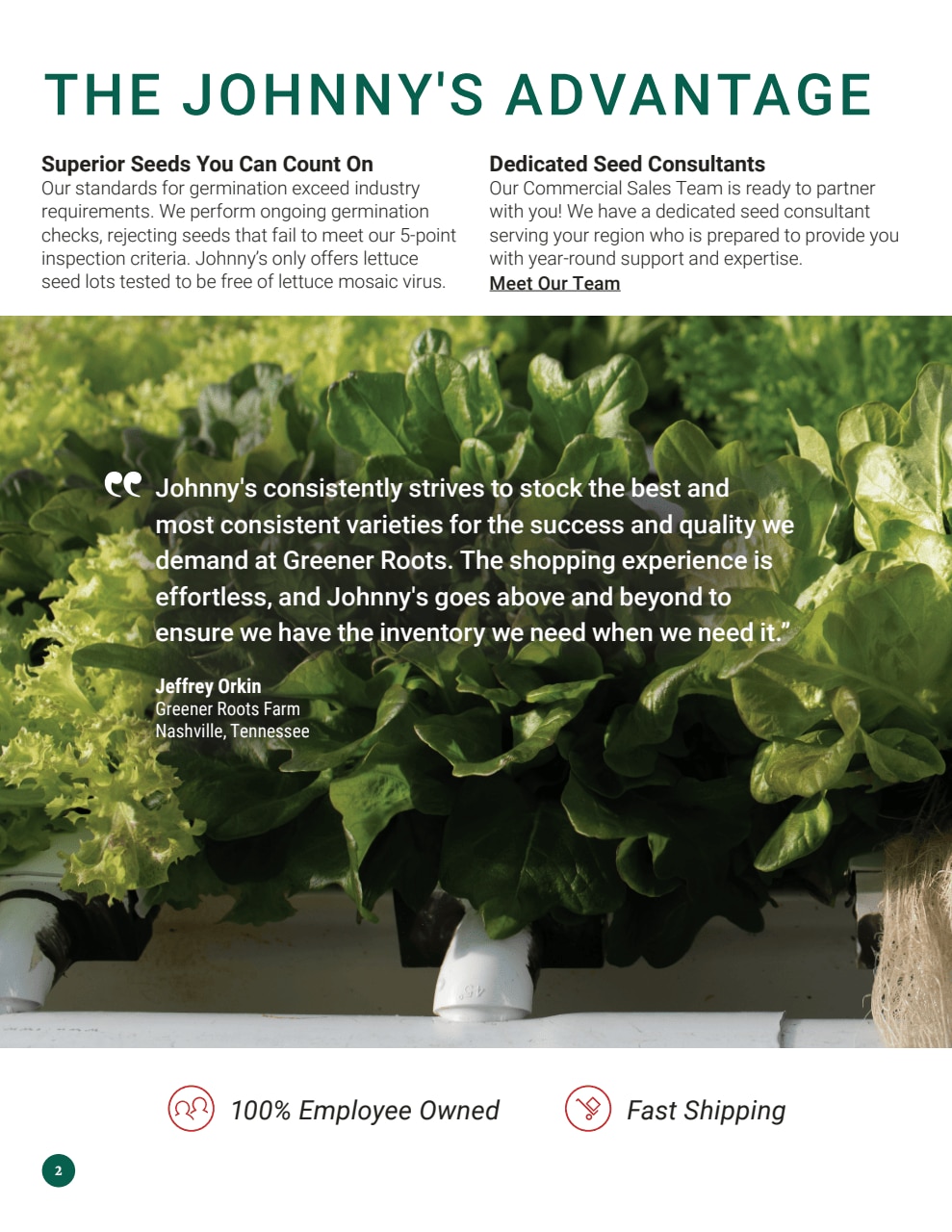 Johnny's Selected Seeds weekly ad page 2
