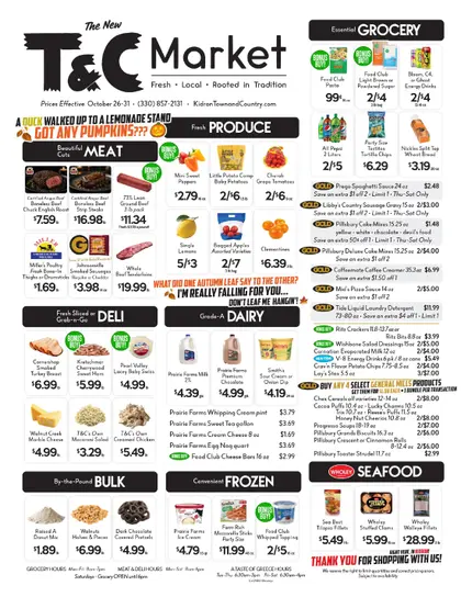 Kidron Town & Country Weekly Ad