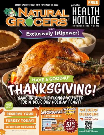 Natural Grocers Health Hotline Magazine Weekly Ad