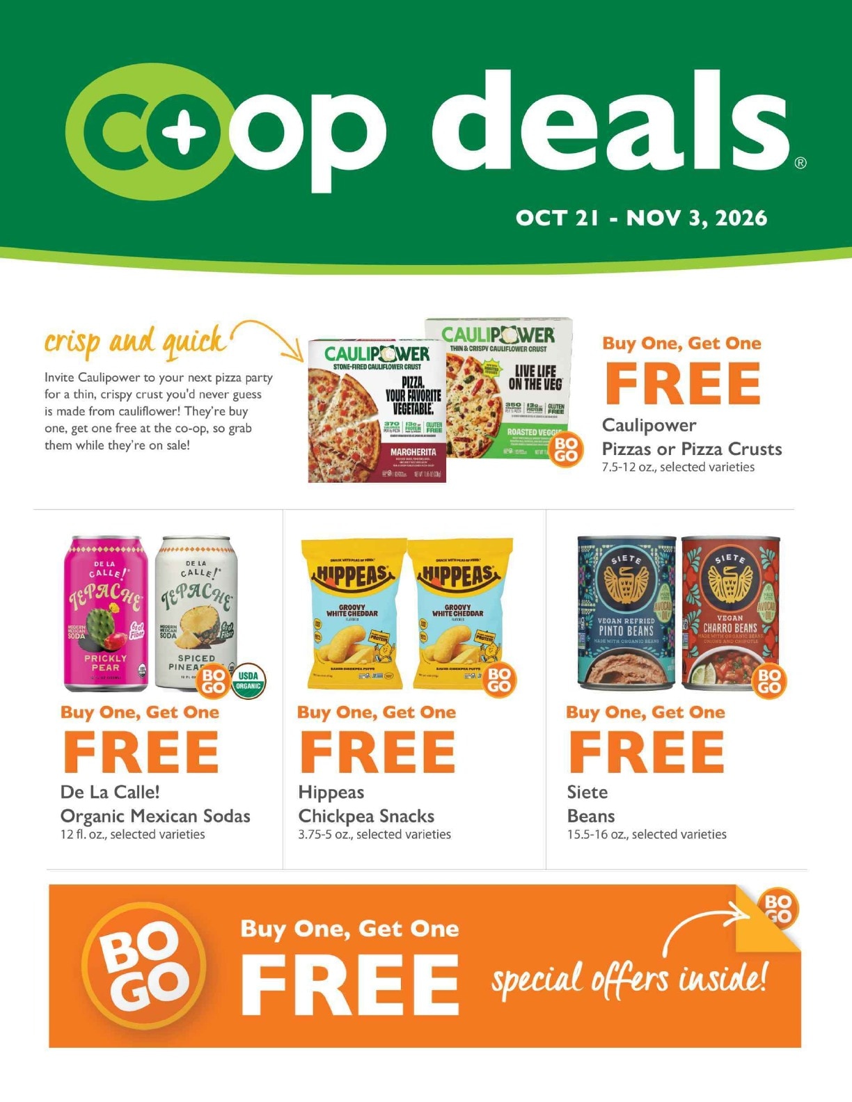 Sevananda Natural Foods Market weekly ad page 1