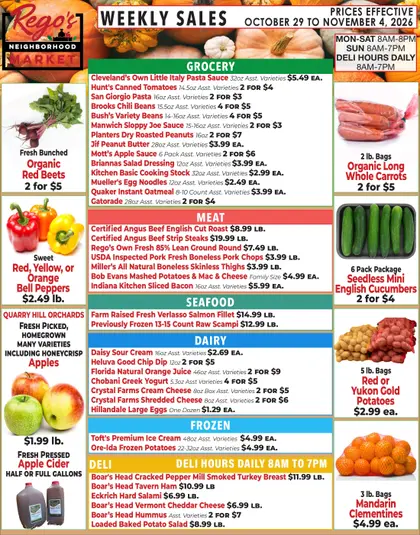 Rego's Neighborhood Market Weekly Ad
